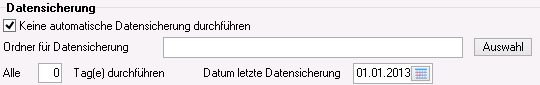 6. Datensicherung konfigurieren