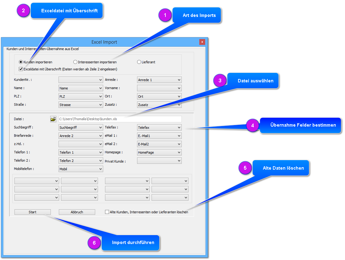 Excel Import