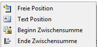 1. Neue Position erstellen