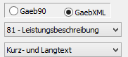 2. Export Optionen festlegen